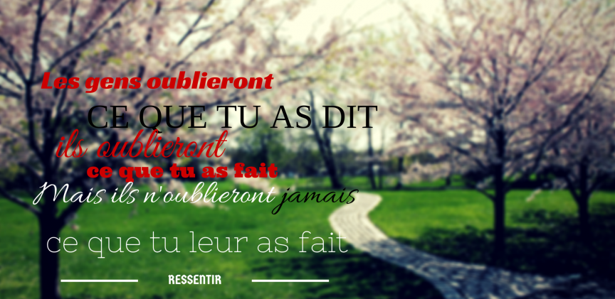 Maya Angelou - Les gens oublieront... blogimage
