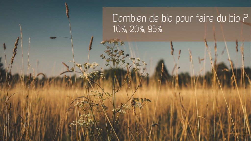 Combien de bio faut-il pour faire un cosmétique bio ?