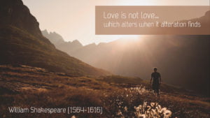Shakespeare – Love is not love…