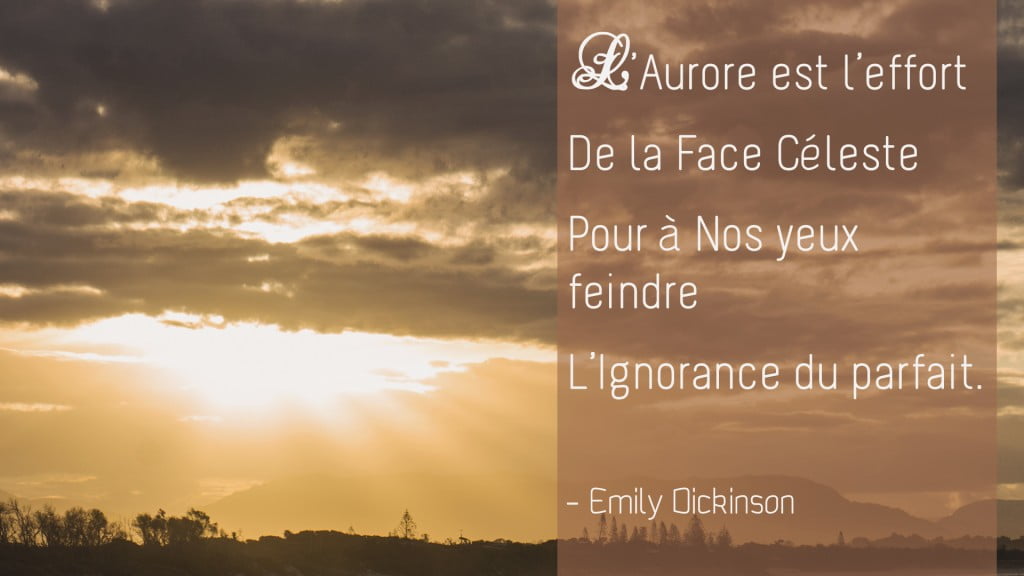 Emily Dickinson – L’aurore