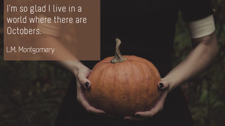 L.M. Montgomery - October